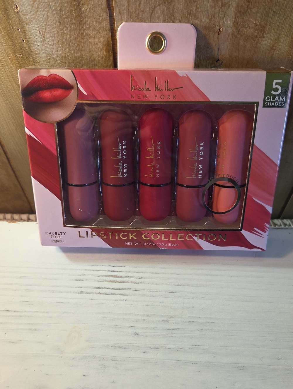 Nicole Miller Lipstick Set in Red, Pink & Coral